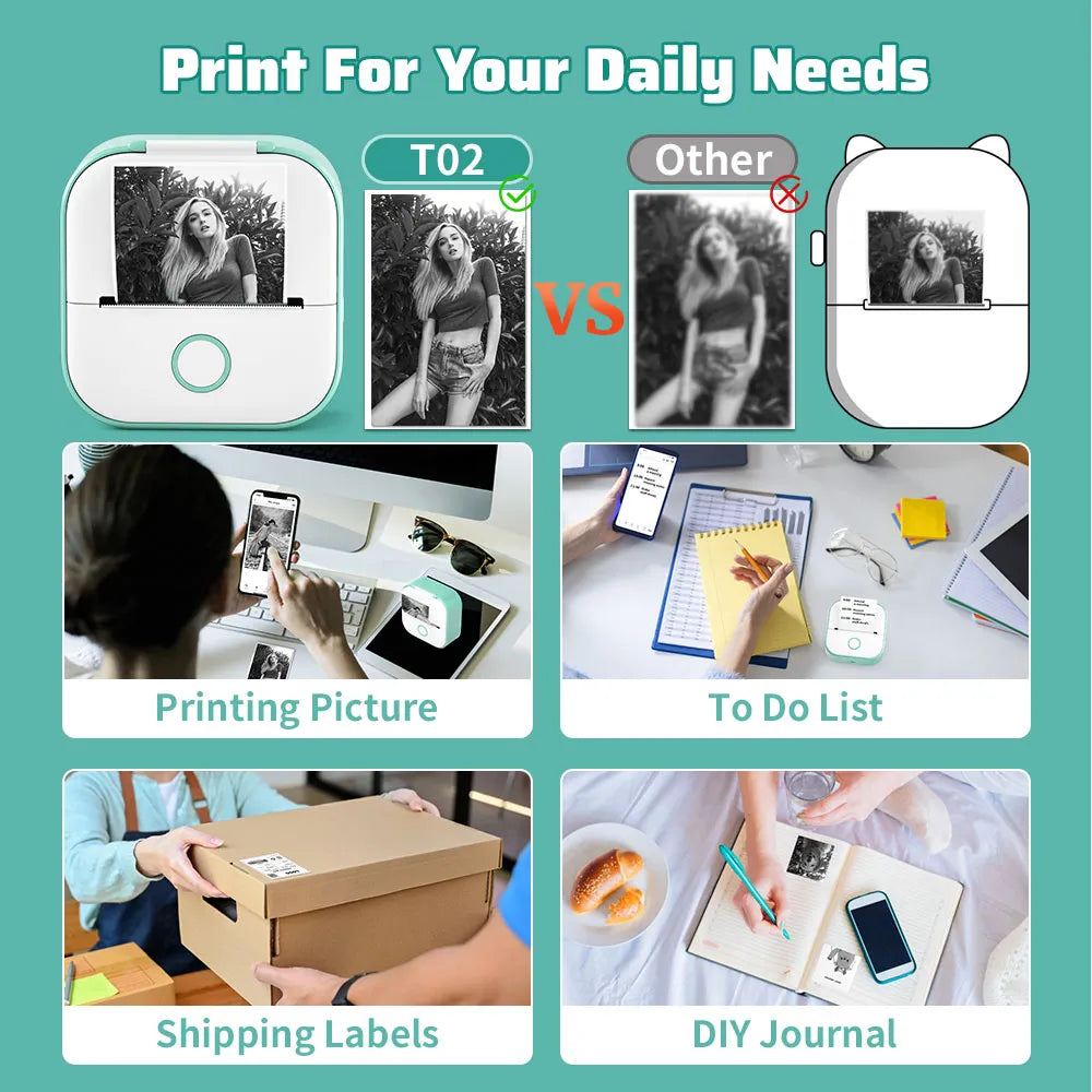 Mini Inkless Pocket Printer